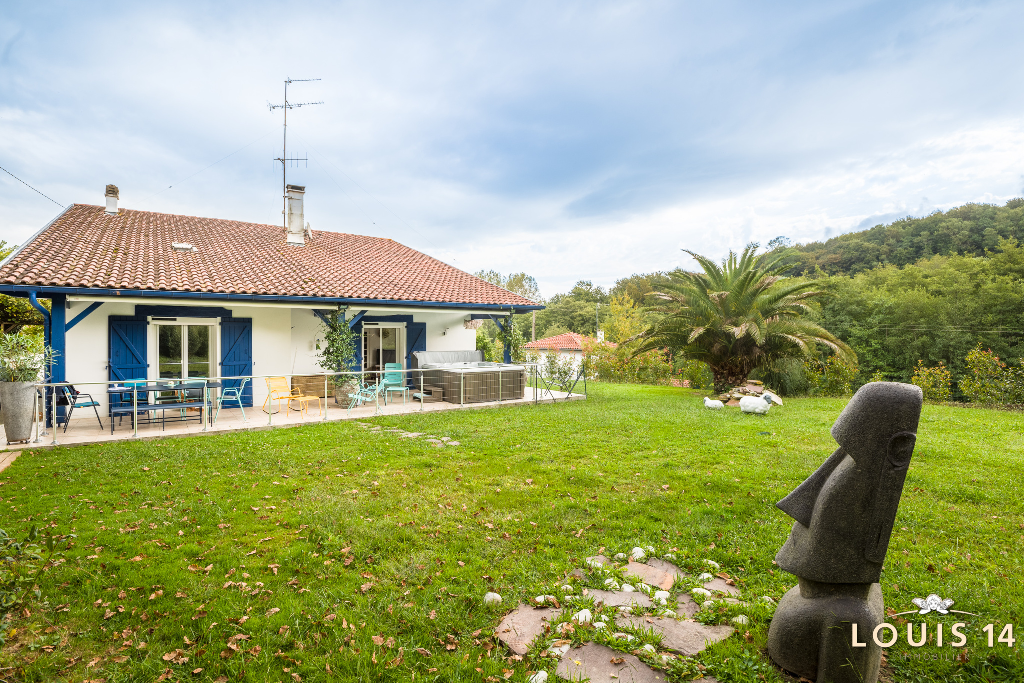 vente Proche plage et commerces, belle maison de style basque en parfait état Louis 14 Immobilier